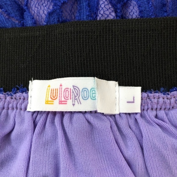 New LulaRoe Lola Skirt Floral Lace Plus Size - Picture 6 of 6